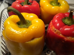 'Pizza' Stuffed Peppers